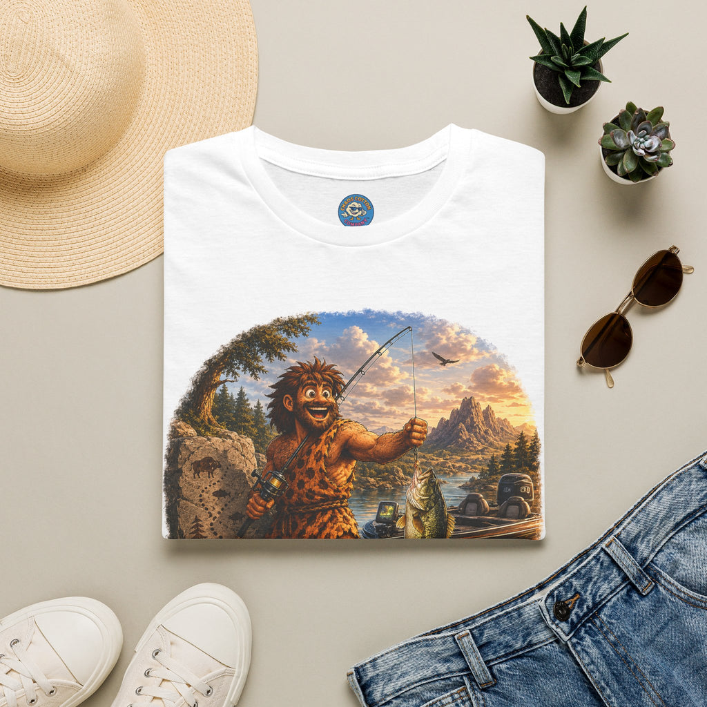 Caveman Goes Fishing T-Shirt