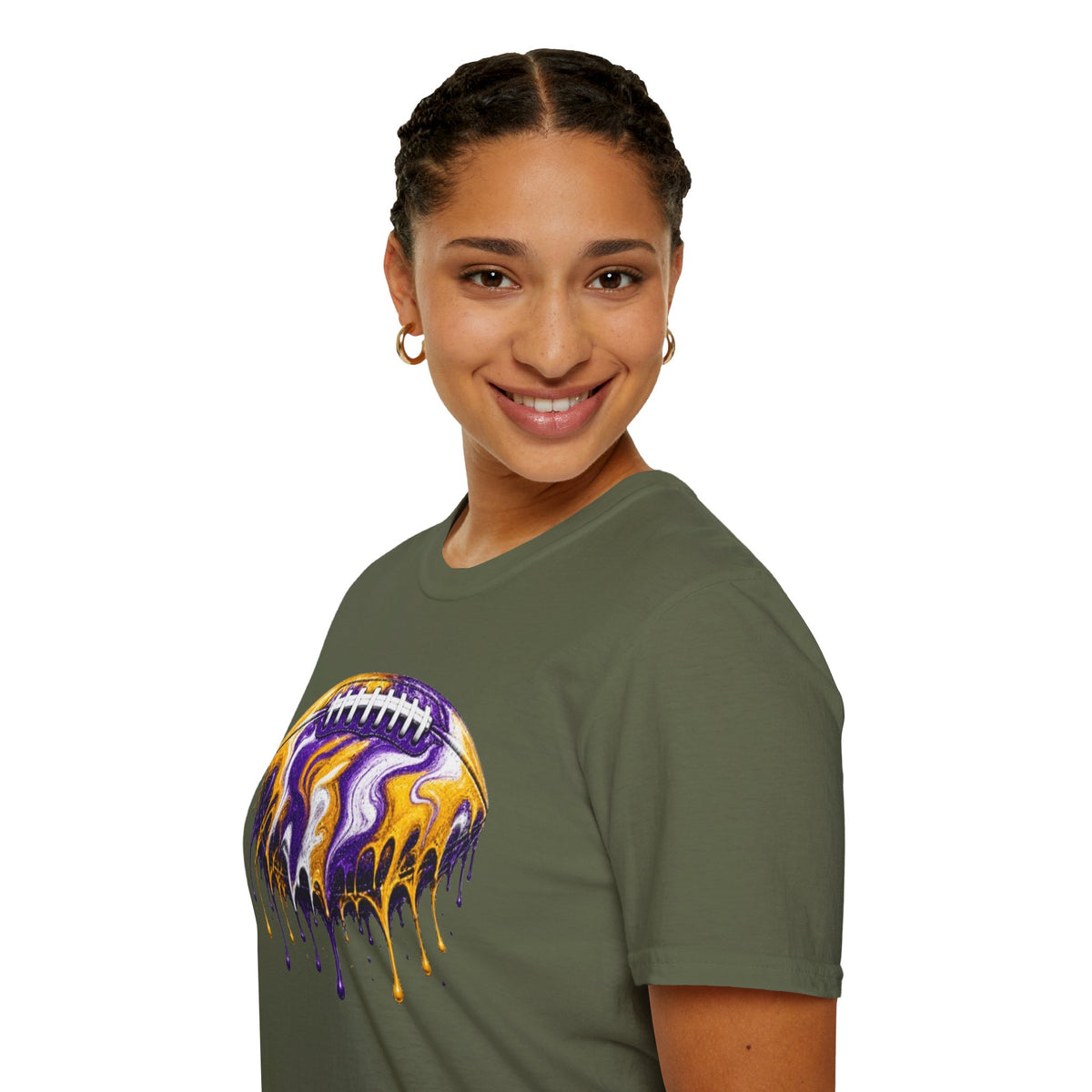 LSU Football Drip T-Shirt