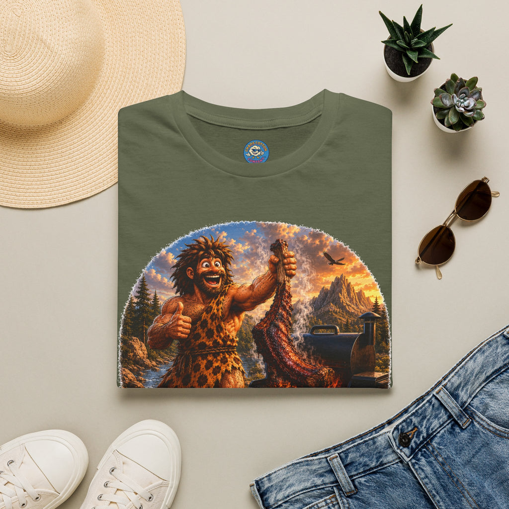 Caveman Grilling T-Shirt