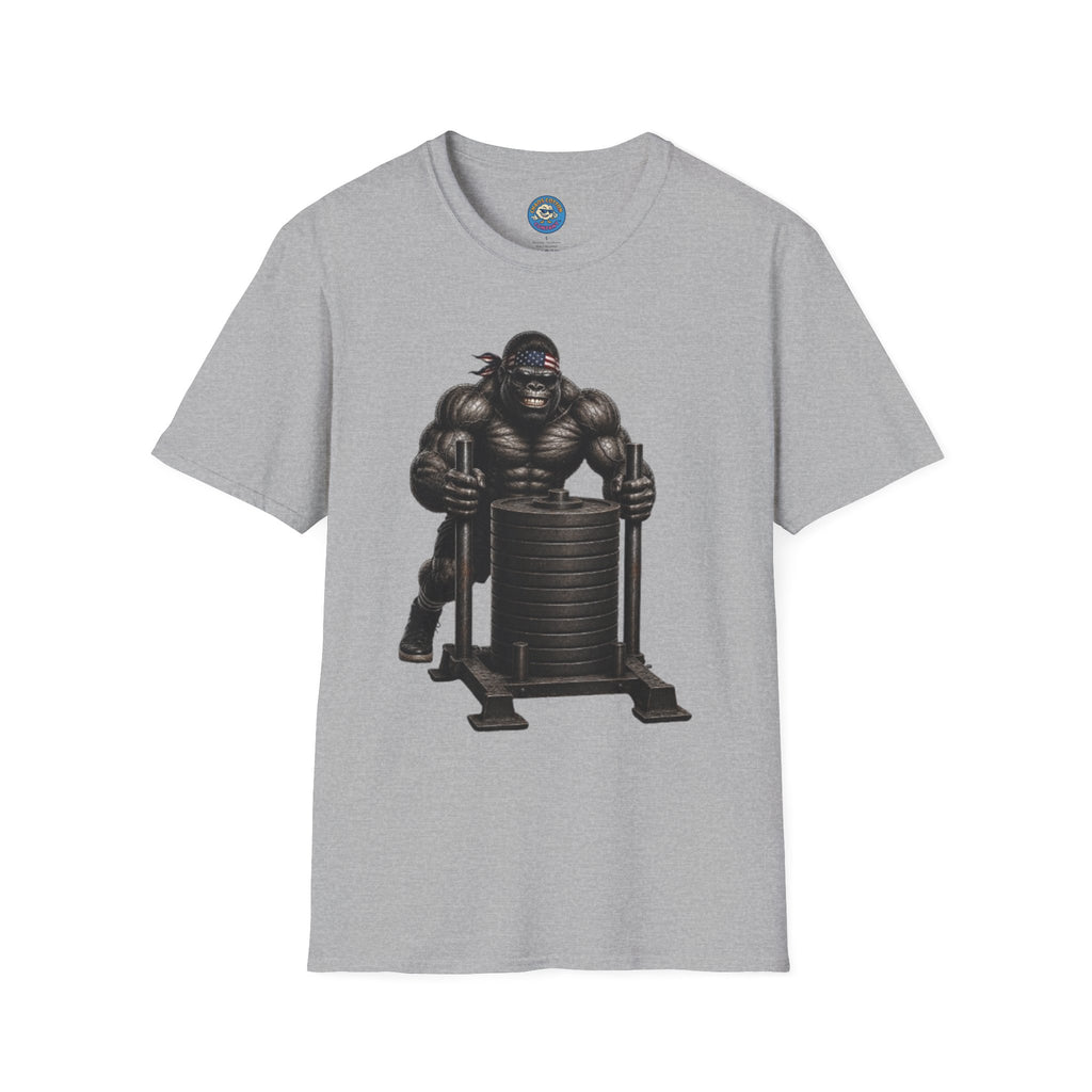 Gorilla Weightlifting T-Shirt (Pushing Sled)