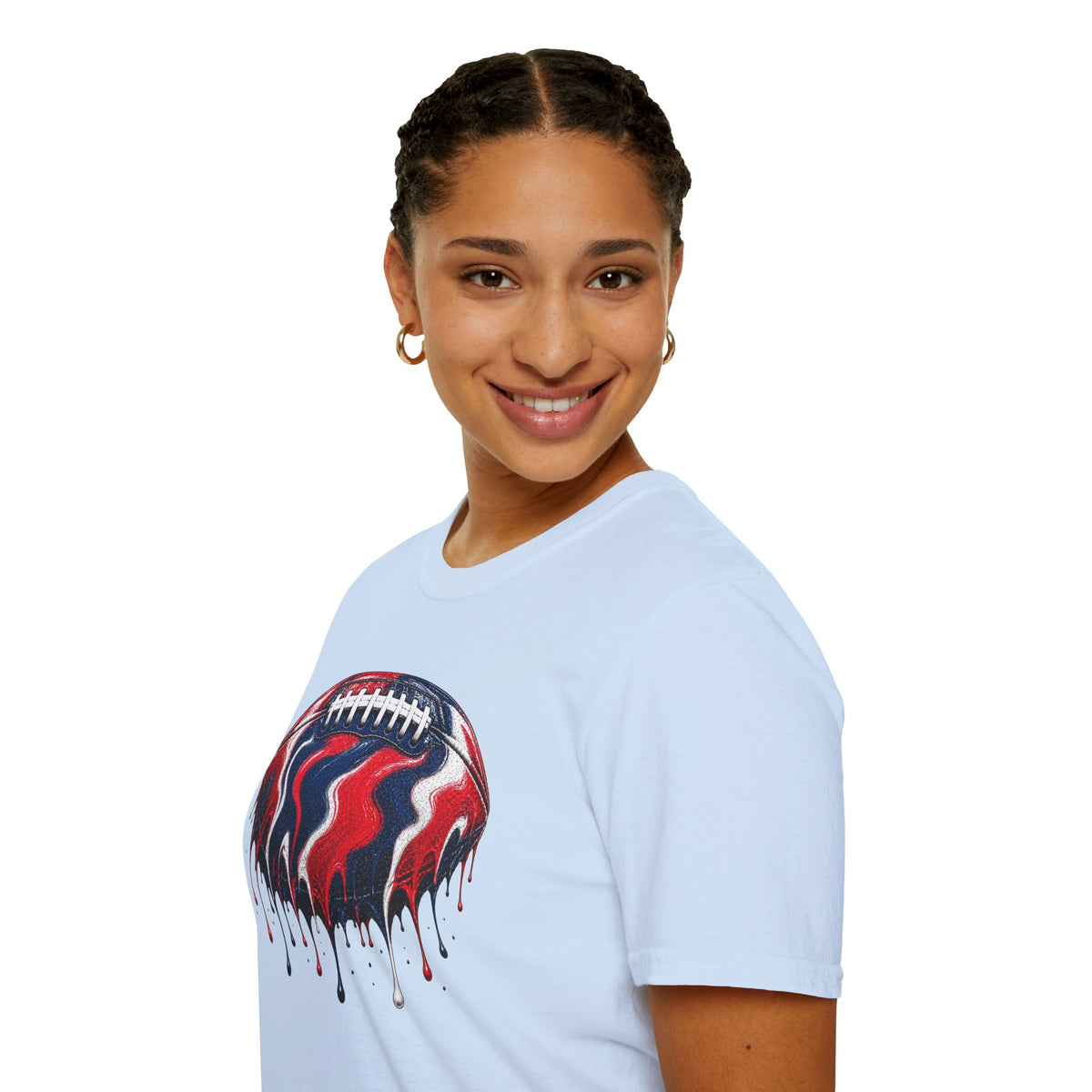 Ole Miss Drip Football T-Shirt