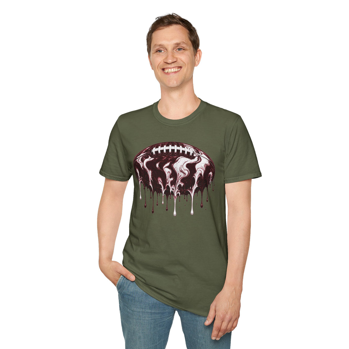 Mississippi State Bulldogs Drip Football T-Shirt
