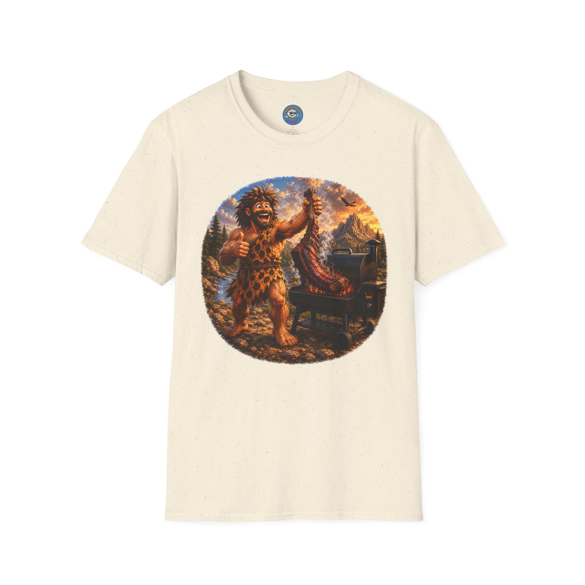 Caveman Grilling T-Shirt