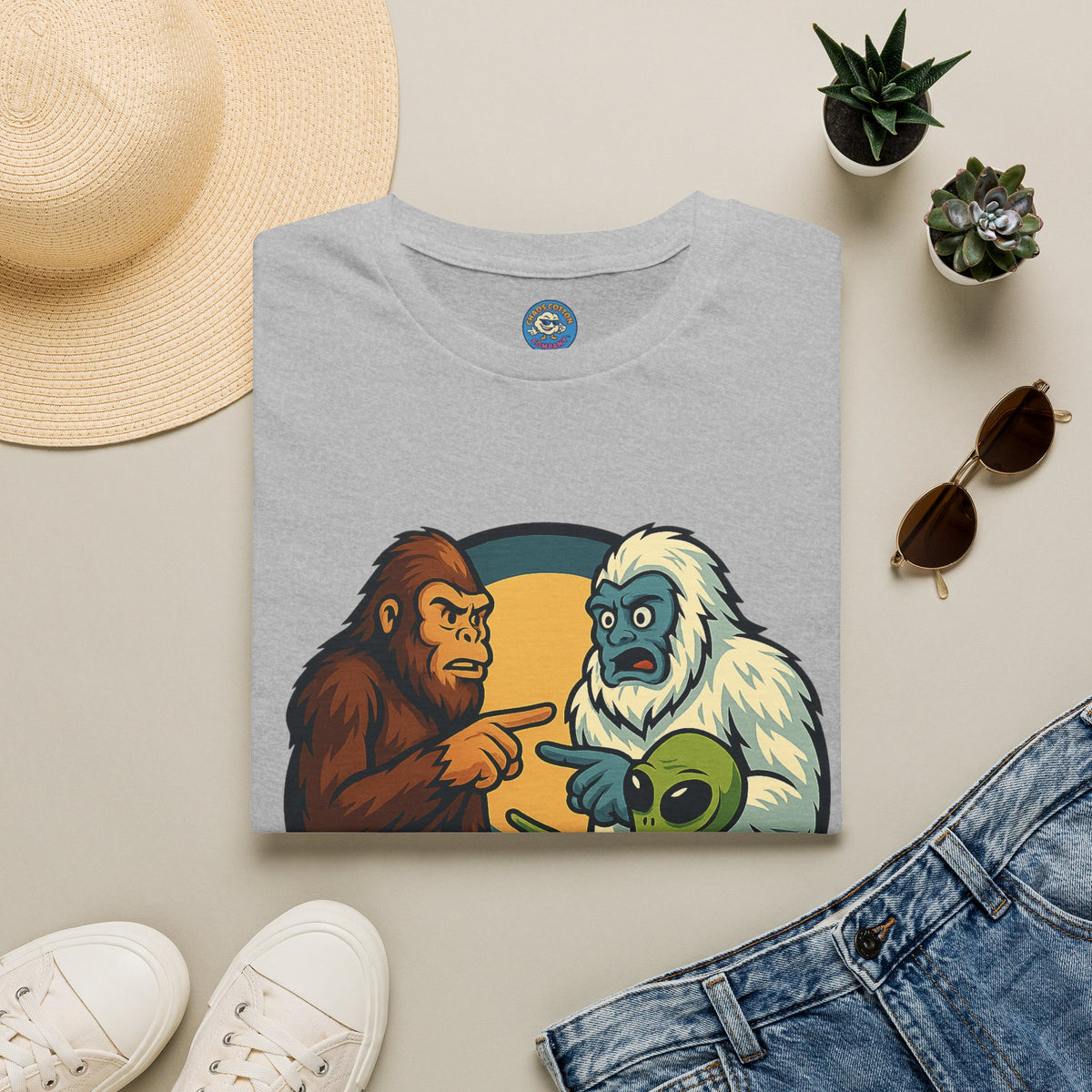 Wait... Youre Real Too? Bigfoot, Yeti and Alien T-Shirt