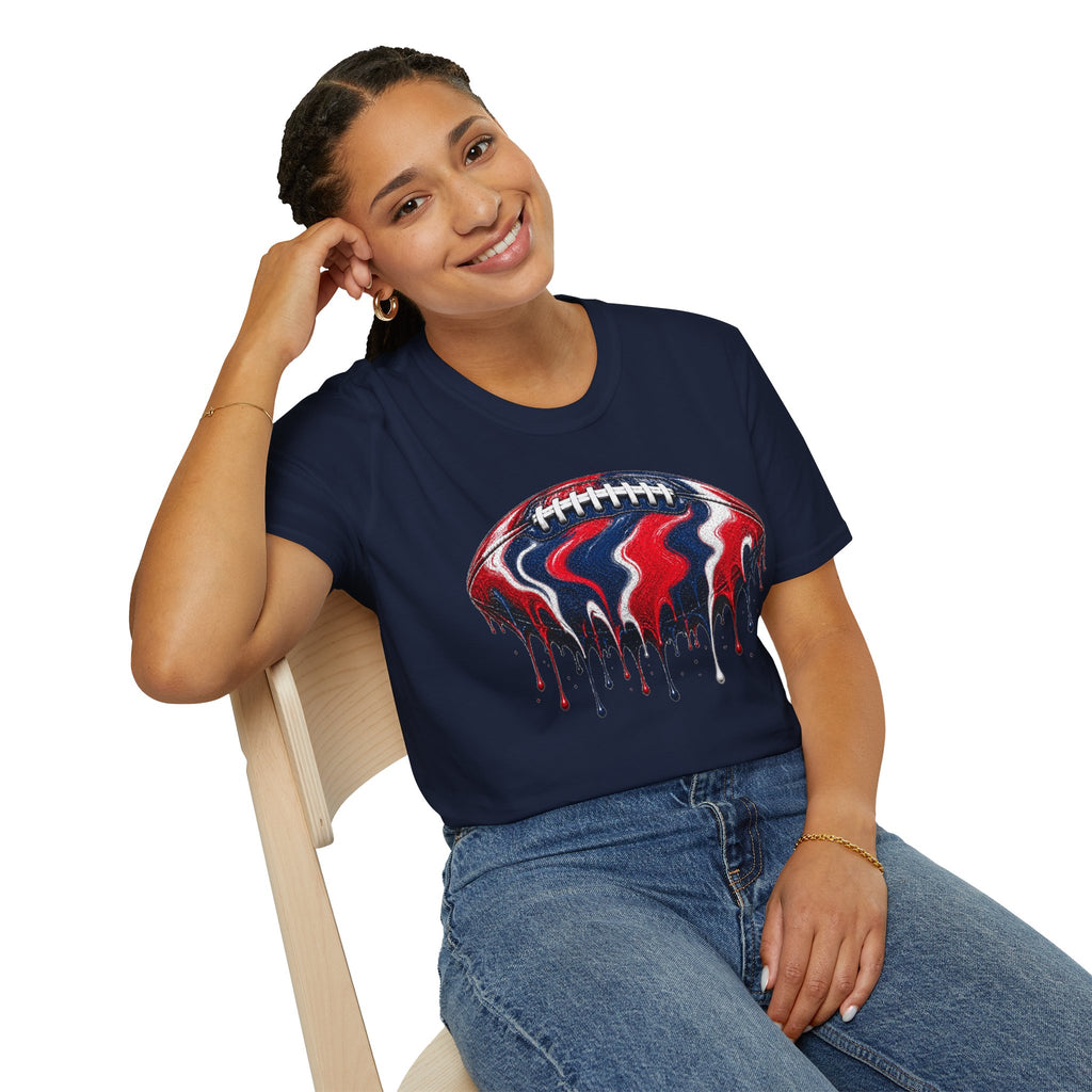 Ole Miss Drip Football T-Shirt