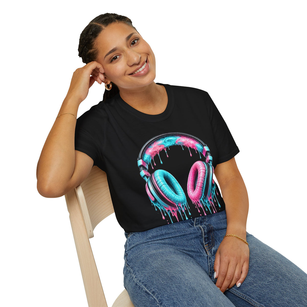 Miami Vice Drip Headphones T-Shirt