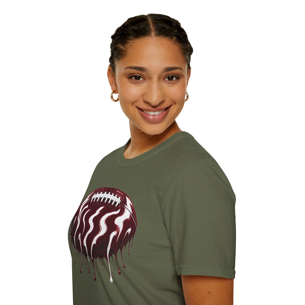 Texas A&M Aggies Drip Football T-Shirt