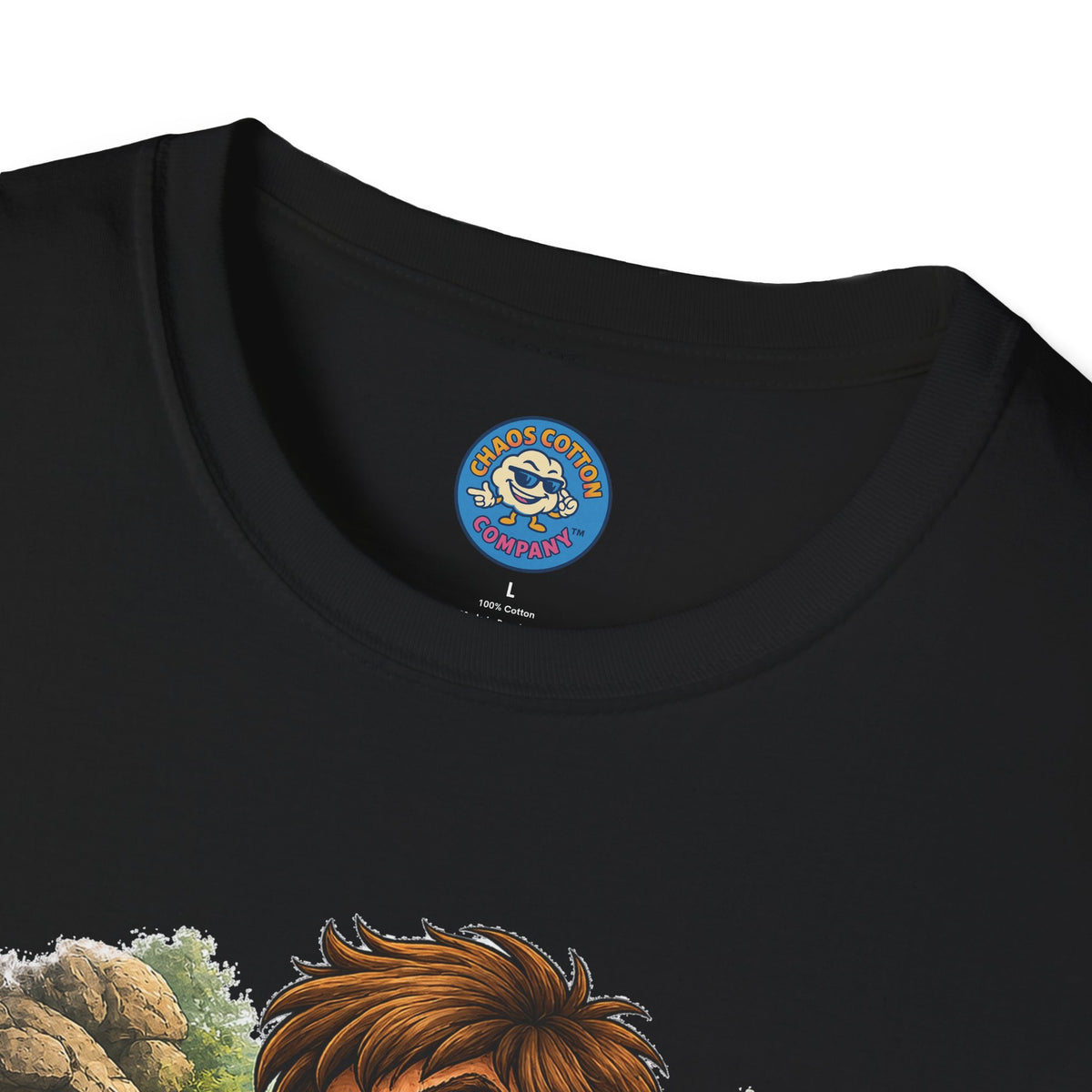 Caveman Discovers a Lighter T-Shirt