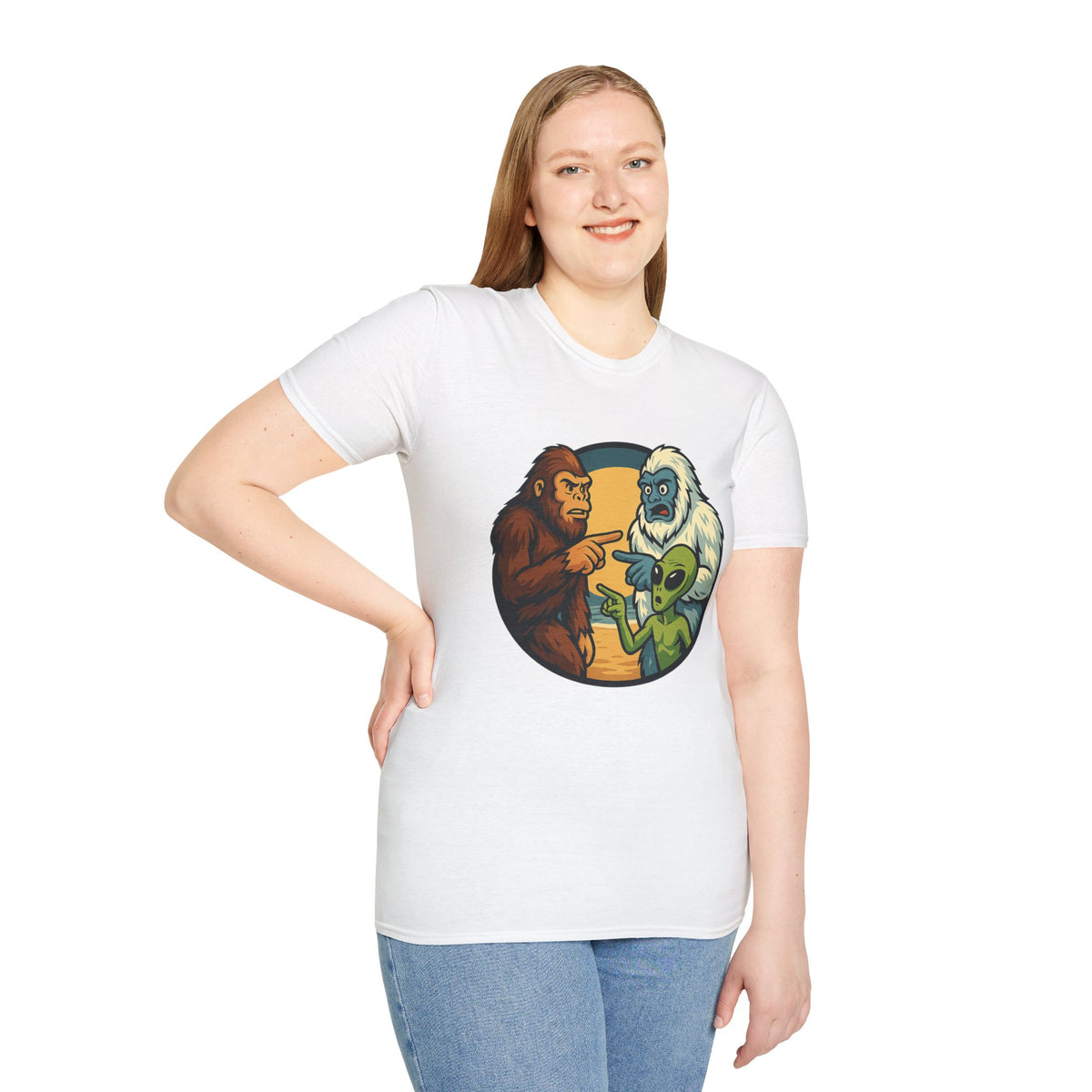 Wait... Youre Real Too? Bigfoot, Yeti and Alien T-Shirt