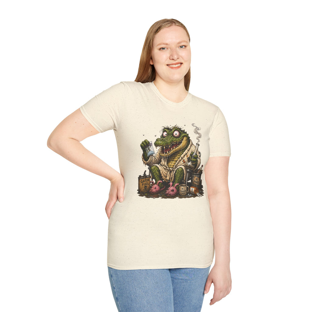 Gator Monster Smoking Pipe T-Shirt