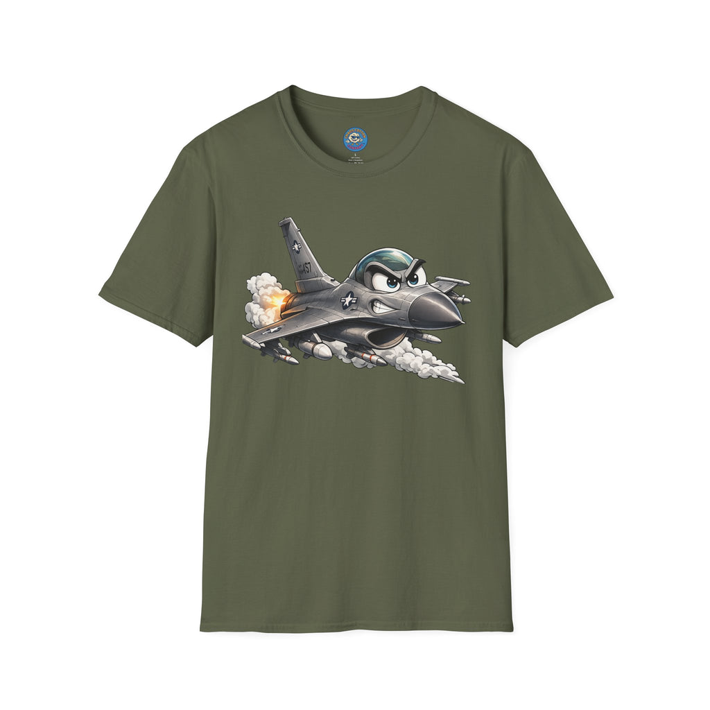 Cartoon Fighter Jet T-Shirt