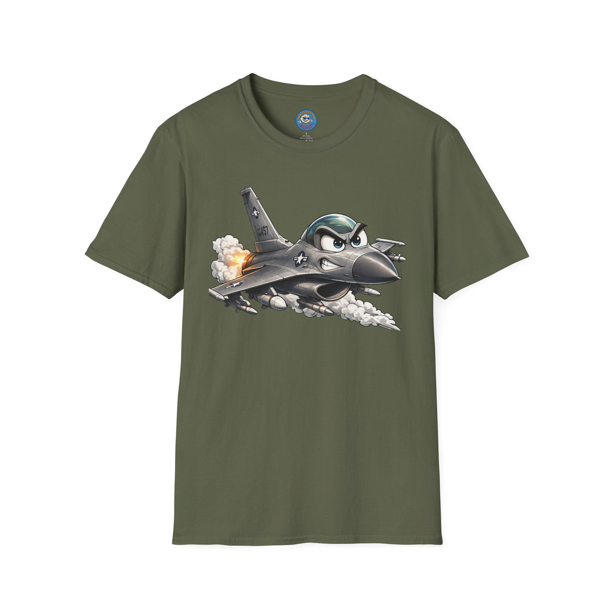 Cartoon Fighter Jet T-Shirt
