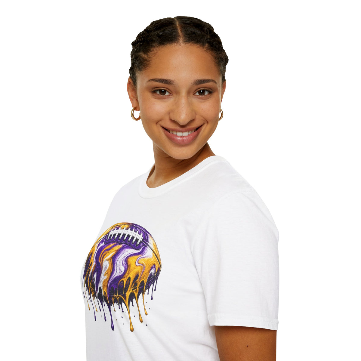 LSU Football Drip T-Shirt