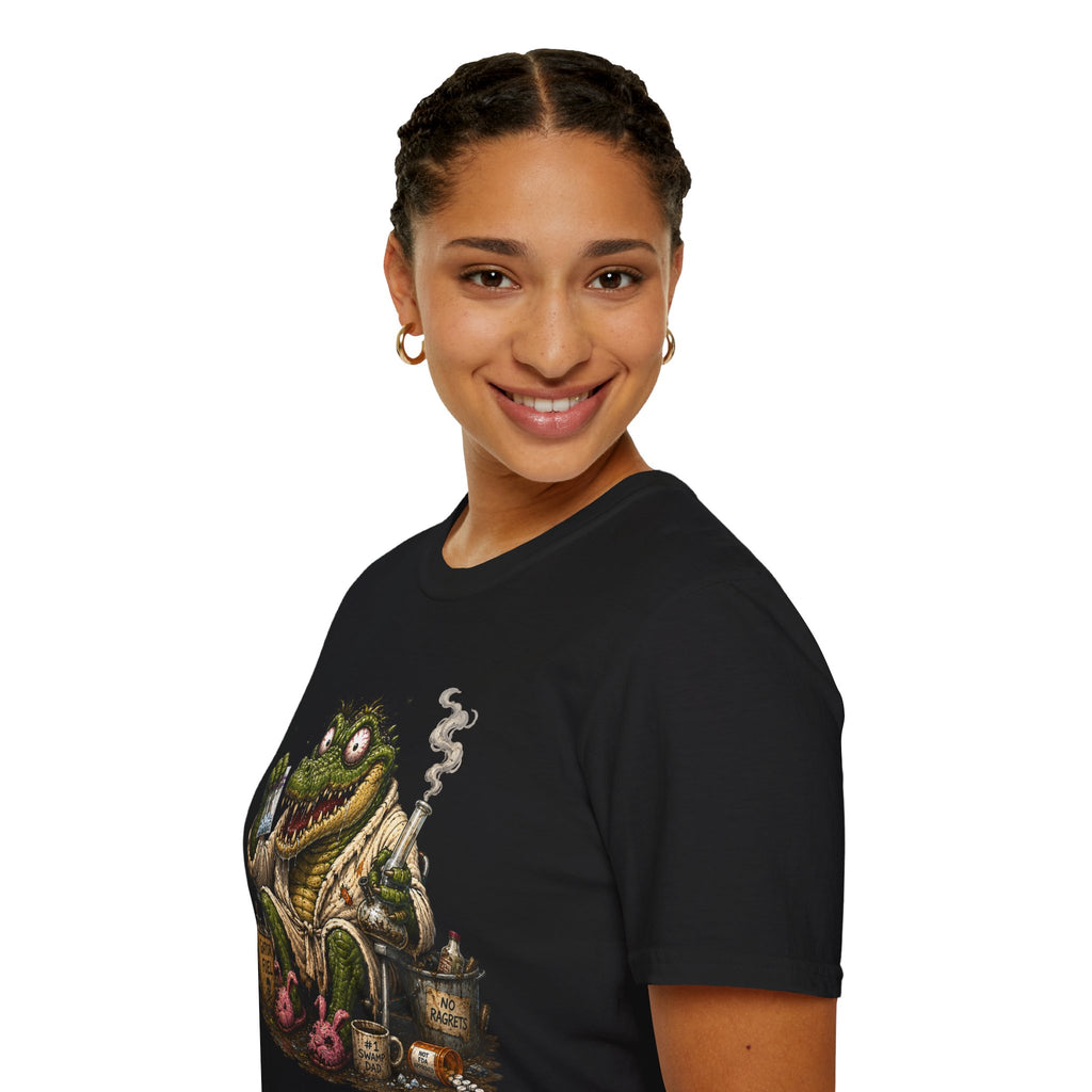 Gator Monster Smoking Pipe T-Shirt