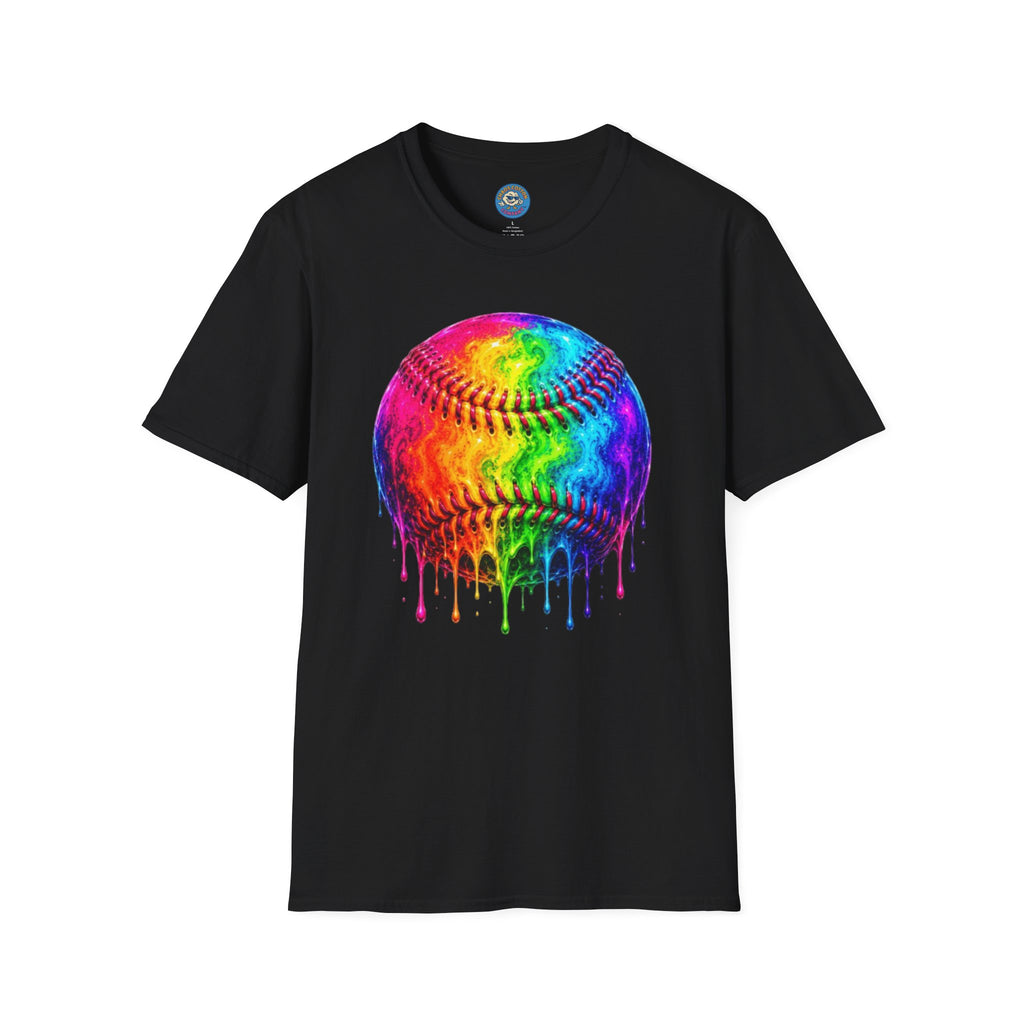 Rainbow Drip Baseball T-Shirt