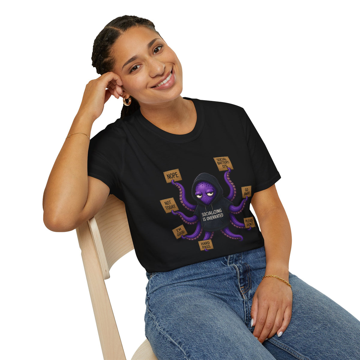 Anti-Social Introvert Octopus T-Shirt