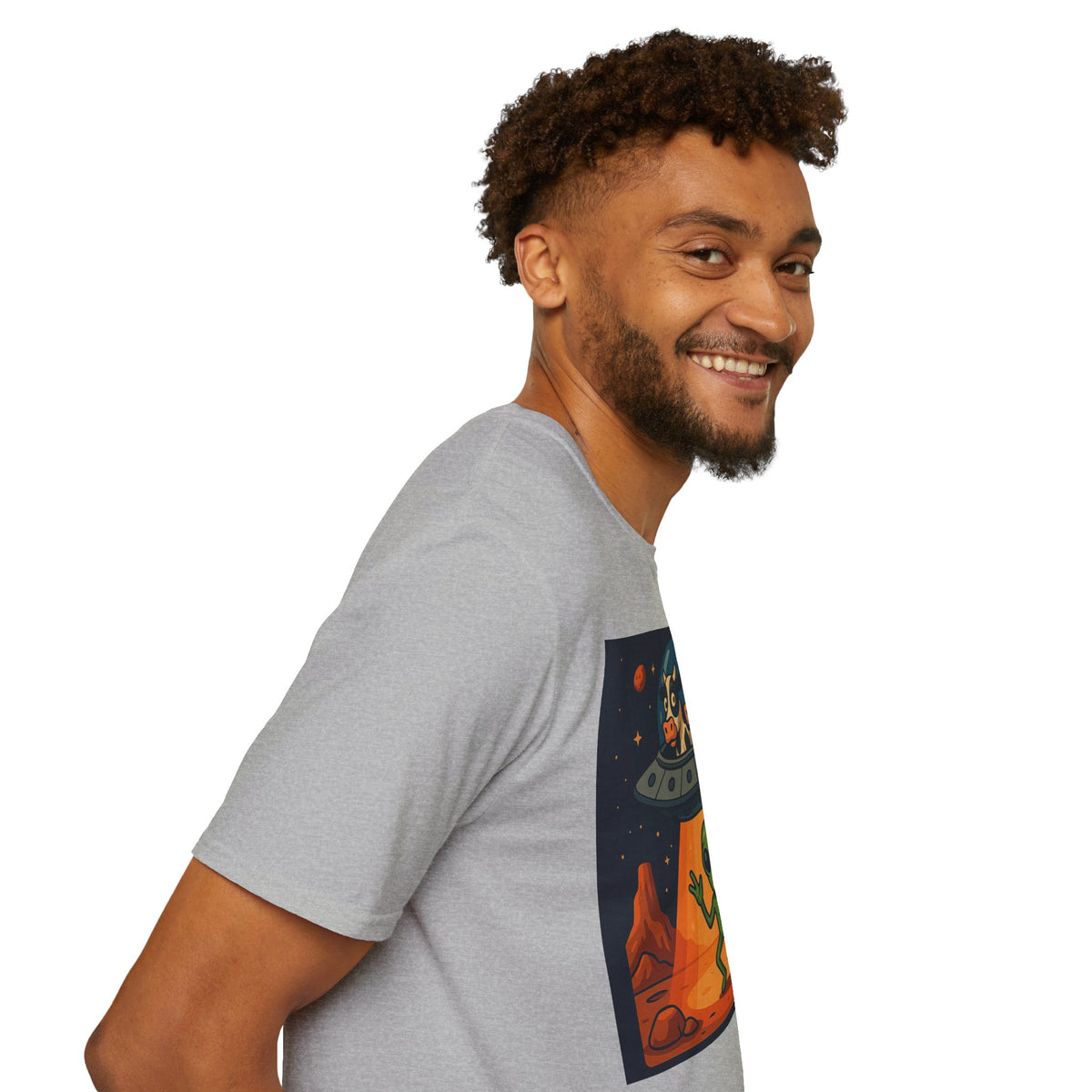 Udderly Suspicious: Alien Cow Abduction Funny UFO T-Shirt