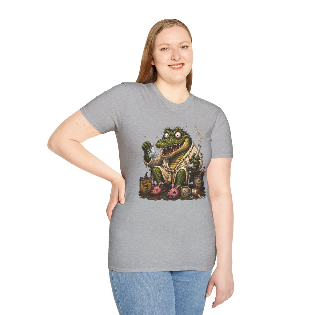 Gator Monster Smoking Pipe T-Shirt