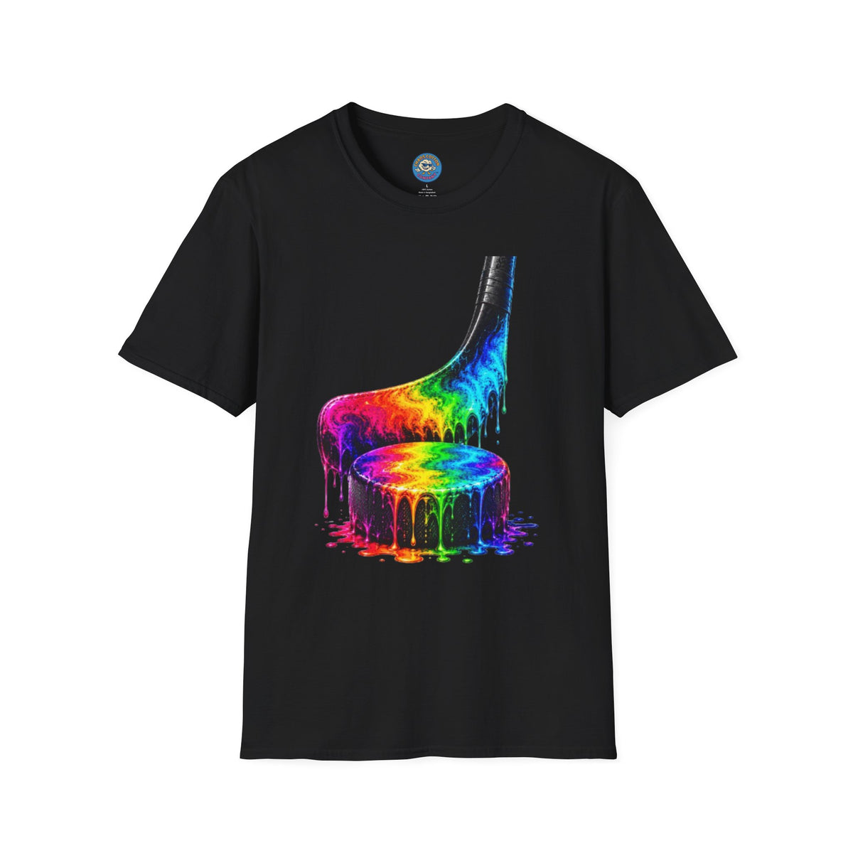 Rainbow Drip Hockey T-Shirt