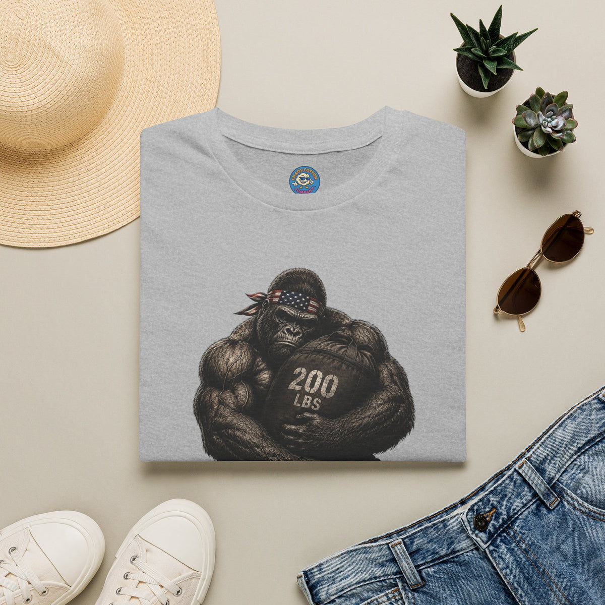Gorilla Weightlifting T-Shirt (Strongman)