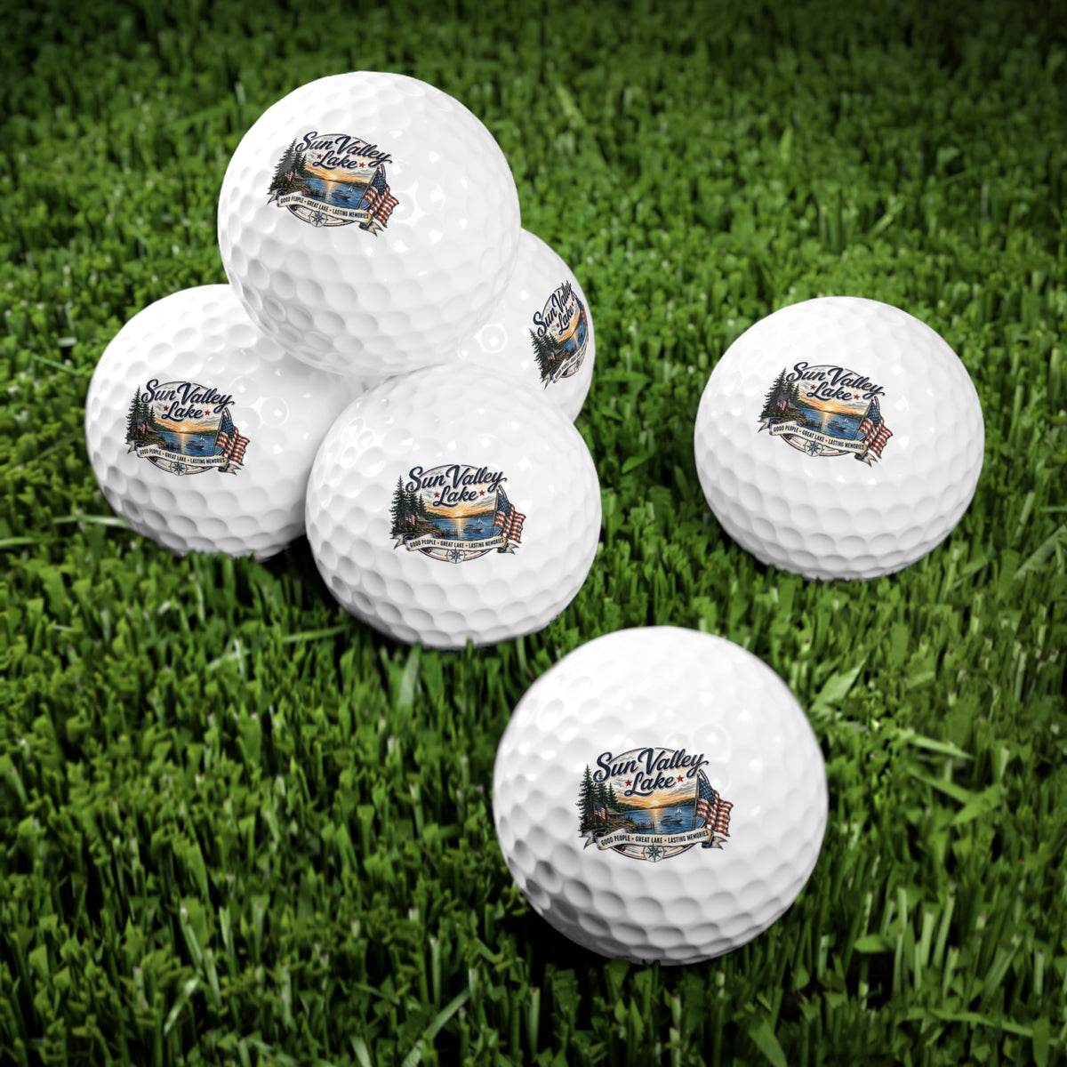 Sun Valley Lake Golf Balls, 6-Piece Lake Community Gift Set