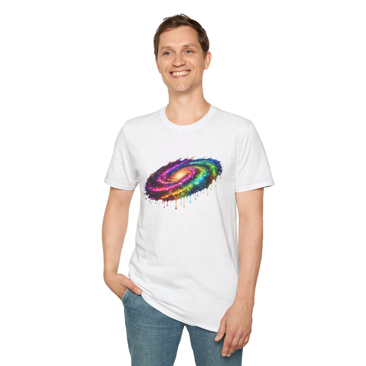 Rainbow Drip Galaxy T-Shirt