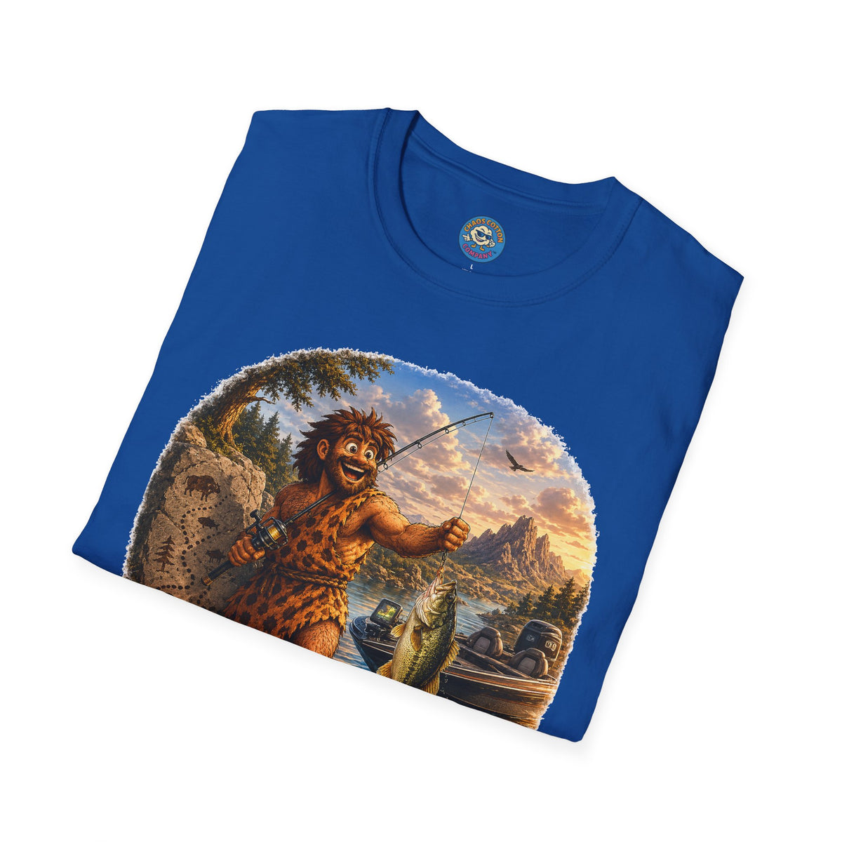 Caveman Goes Fishing T-Shirt