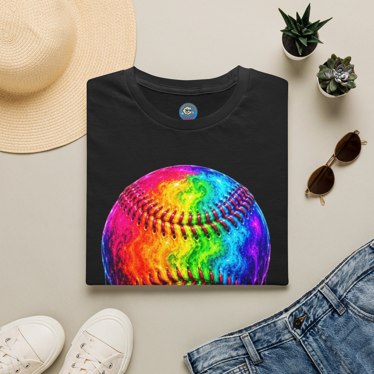 Rainbow Drip Baseball T-Shirt