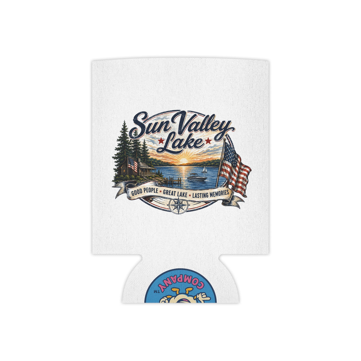 Sun Valley Lake Insulated Can Cooler