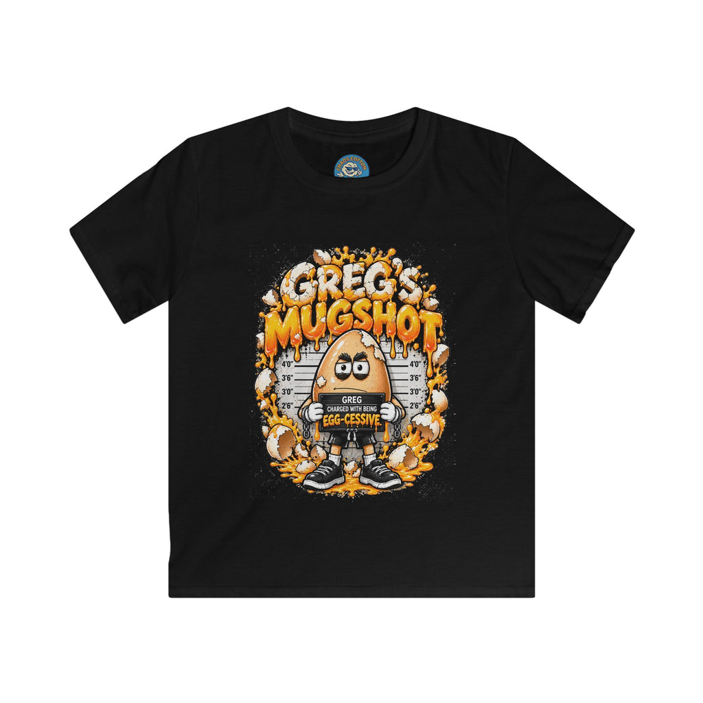 Greg the Egg "Greg's Mugshot" Kids T-Shirt