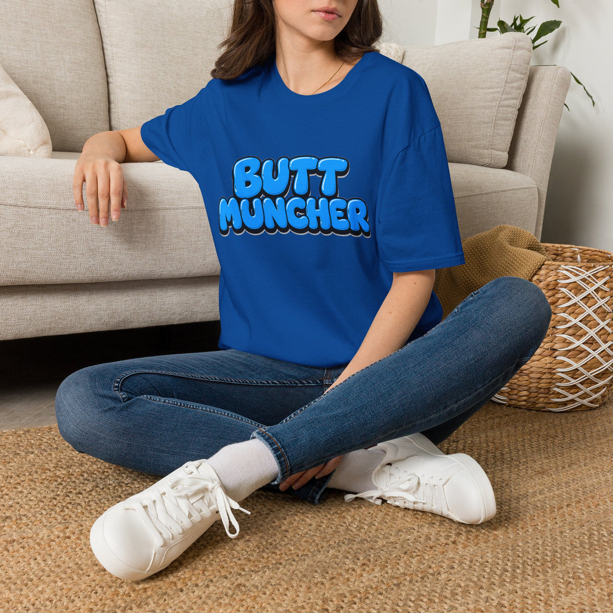Butt Muncher T-Shirt (Blue)