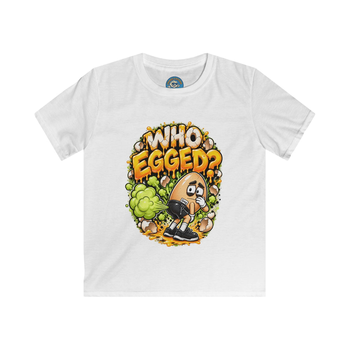 Greg the Egg "Who Egged" Kids T-Shirt