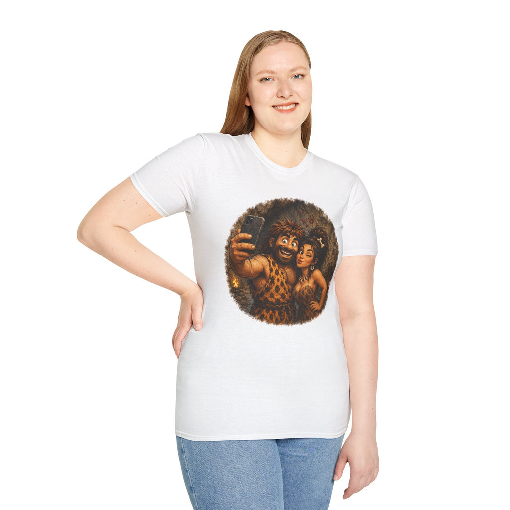 Caveman Couple Selfie T-Shirt