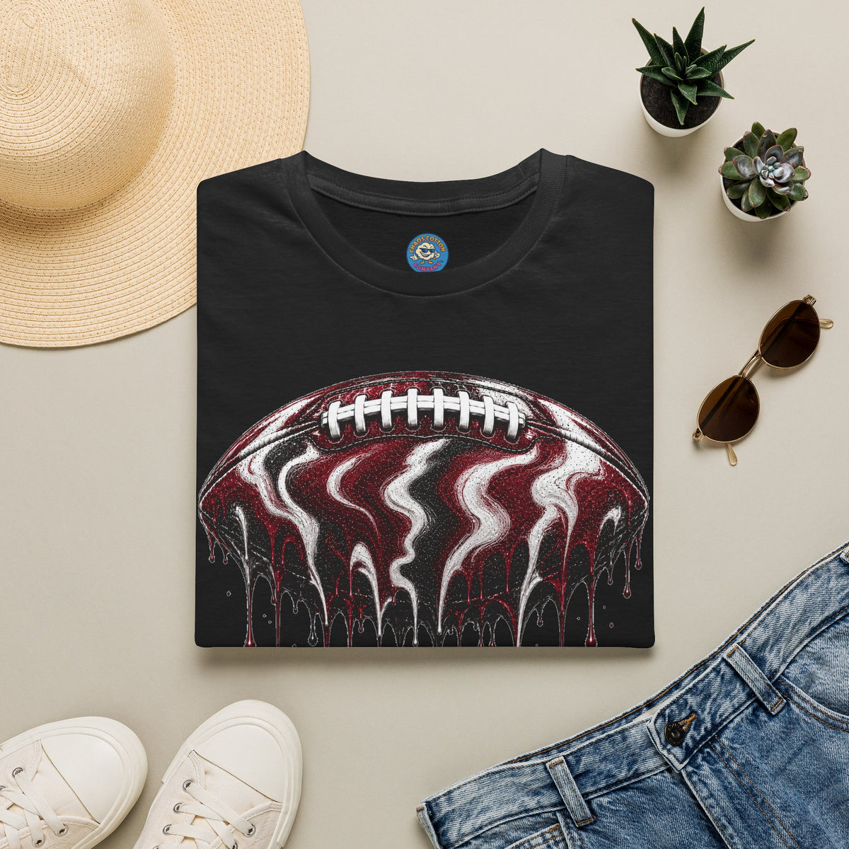 South Carolina Gamecocks Drip Football T-Shirt