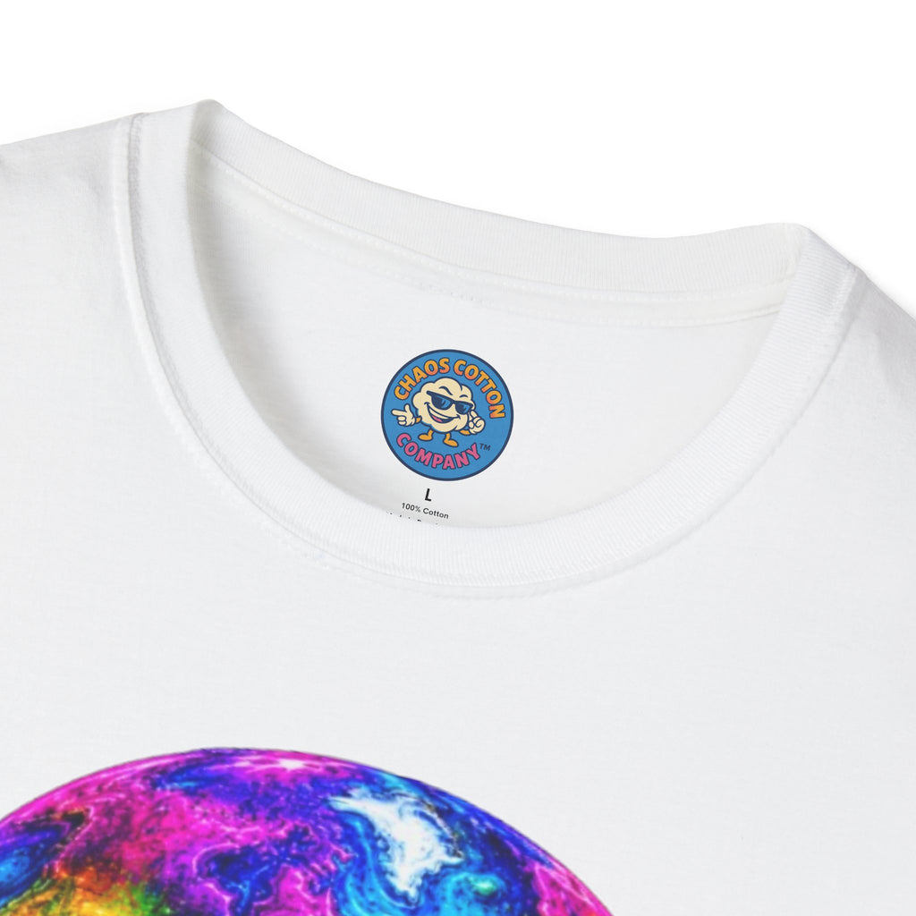 Rainbow Drip Earth T-Shirt