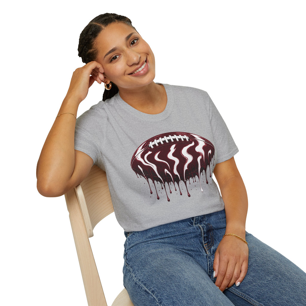 Texas A&M Aggies Drip Football T-Shirt