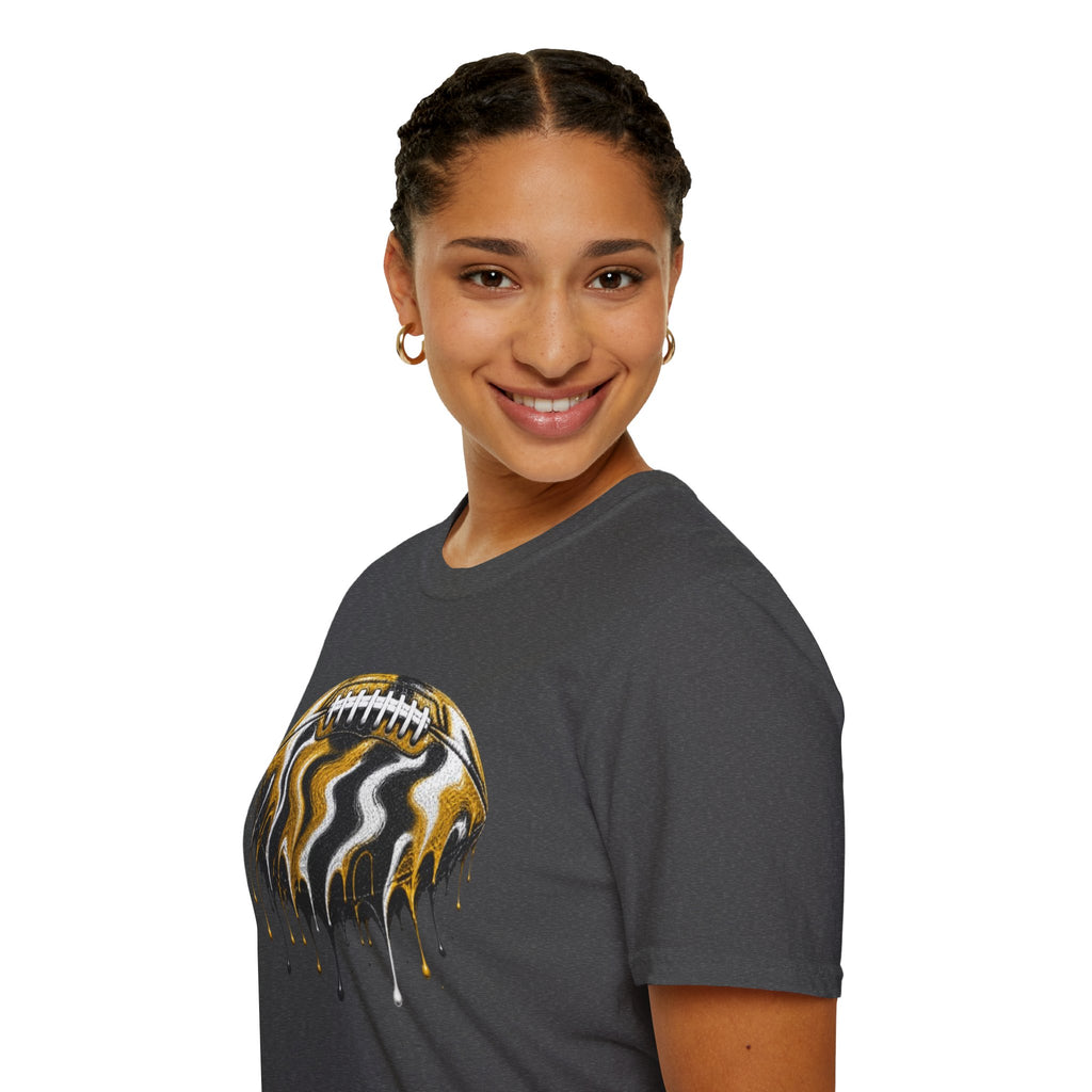 Missouri Tigers Drip Football T-Shirt