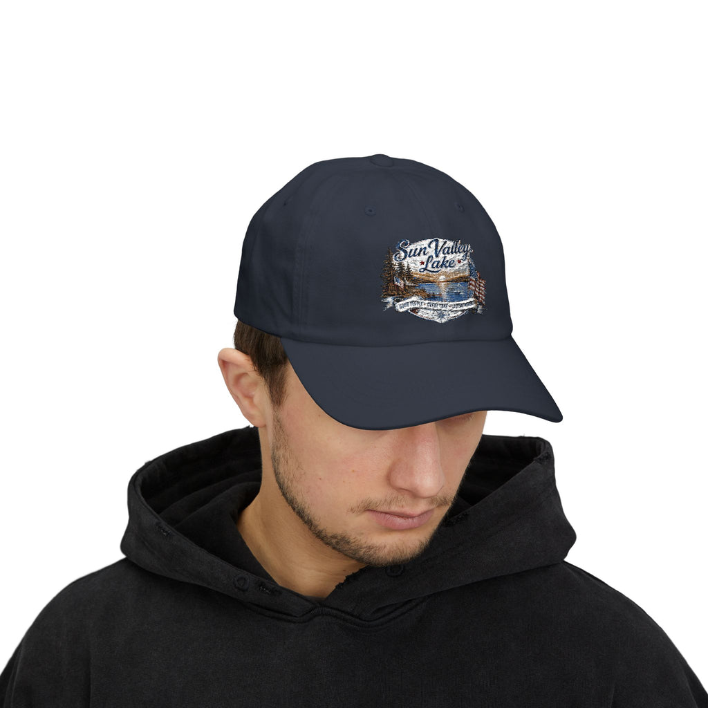 Sun Valley Lake Embroidered Cap - Adjustable Lake Life Hat