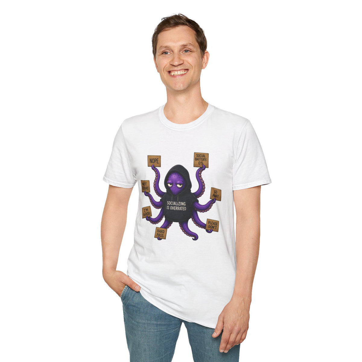 Anti-Social Introvert Octopus T-Shirt