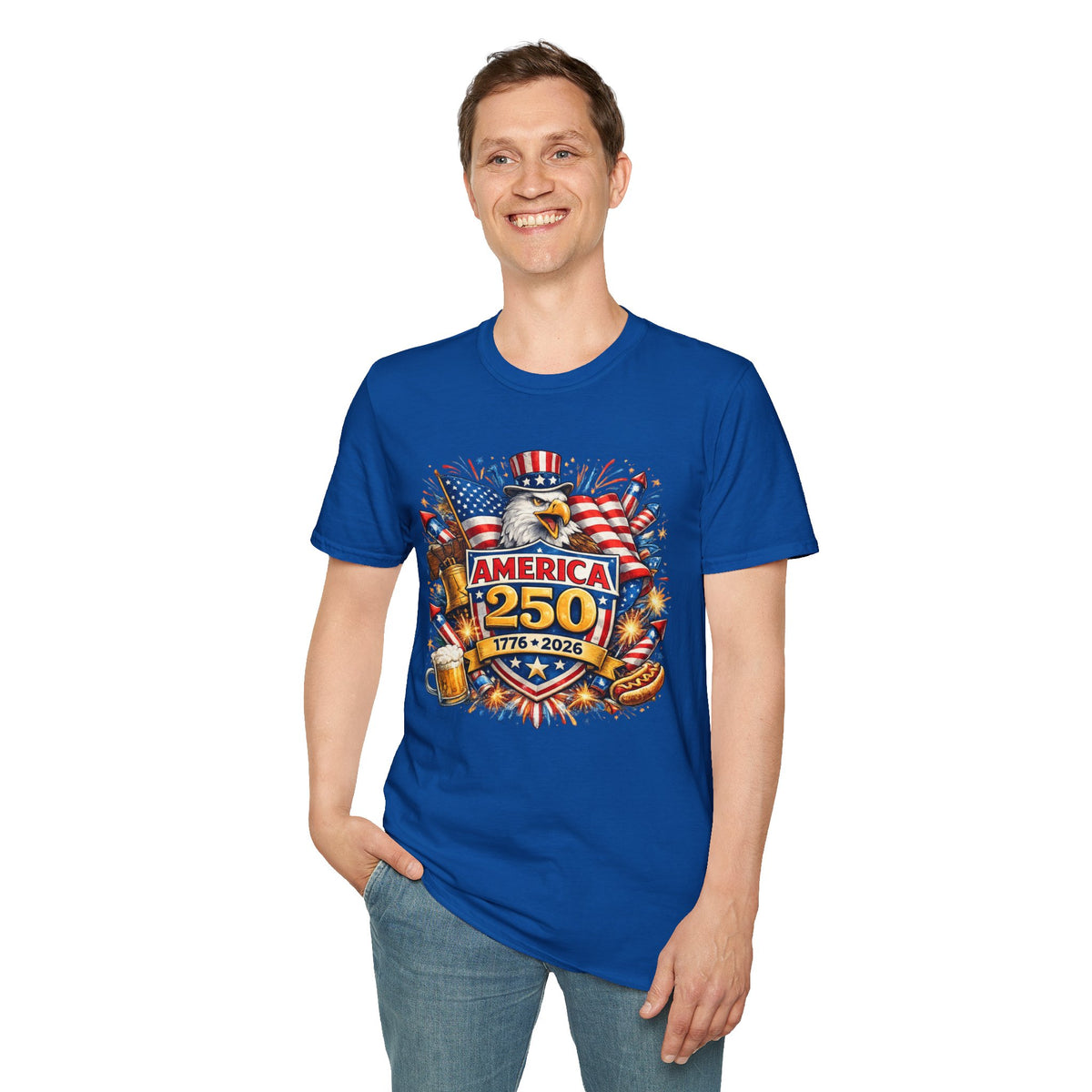 1776-2026 America 250 Patriotic T-Shirt