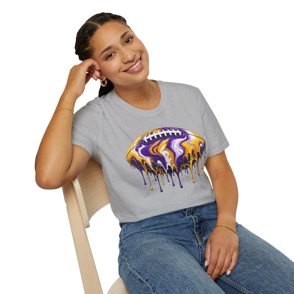 LSU Football Drip T-Shirt