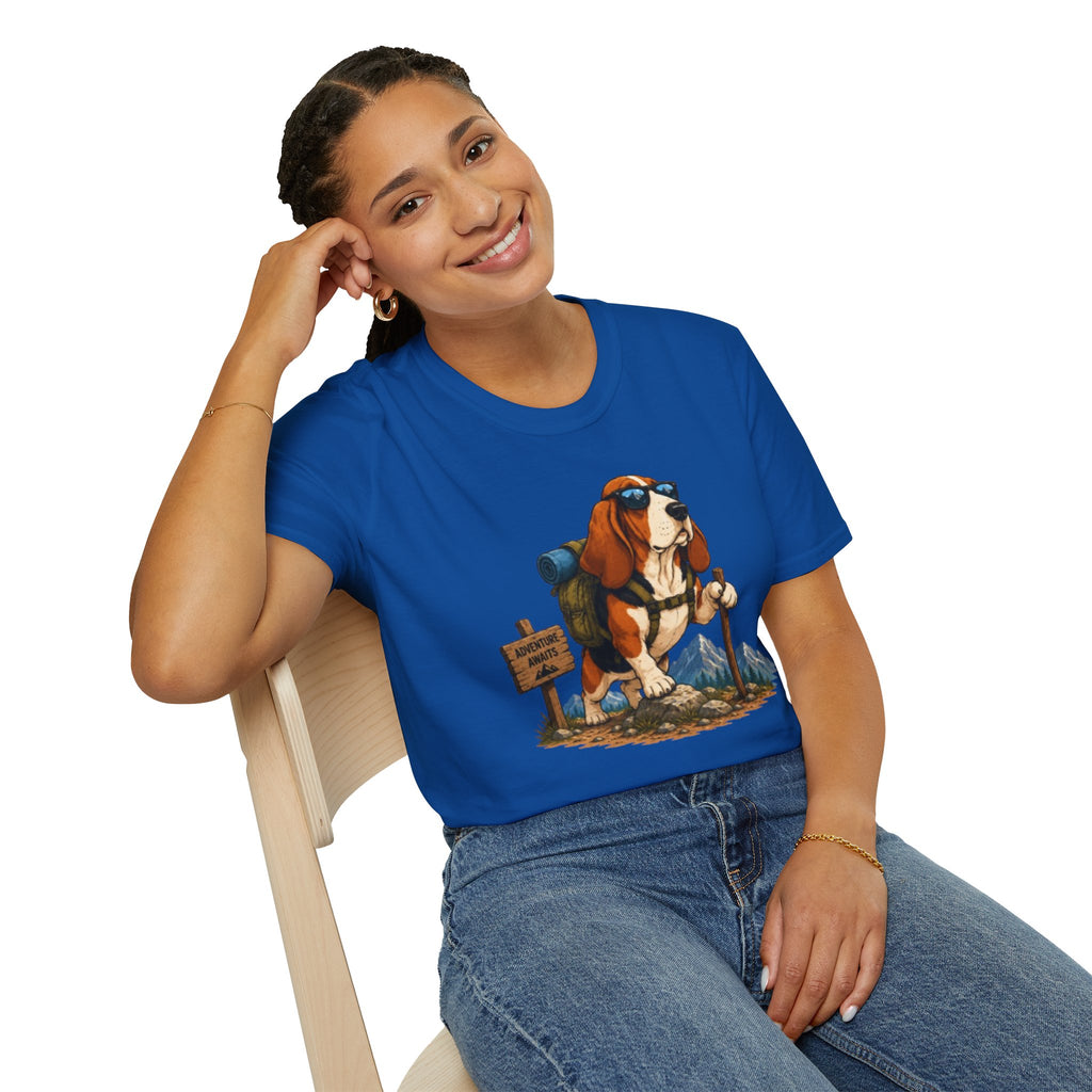 Hiking Basset Hound T-Shirt