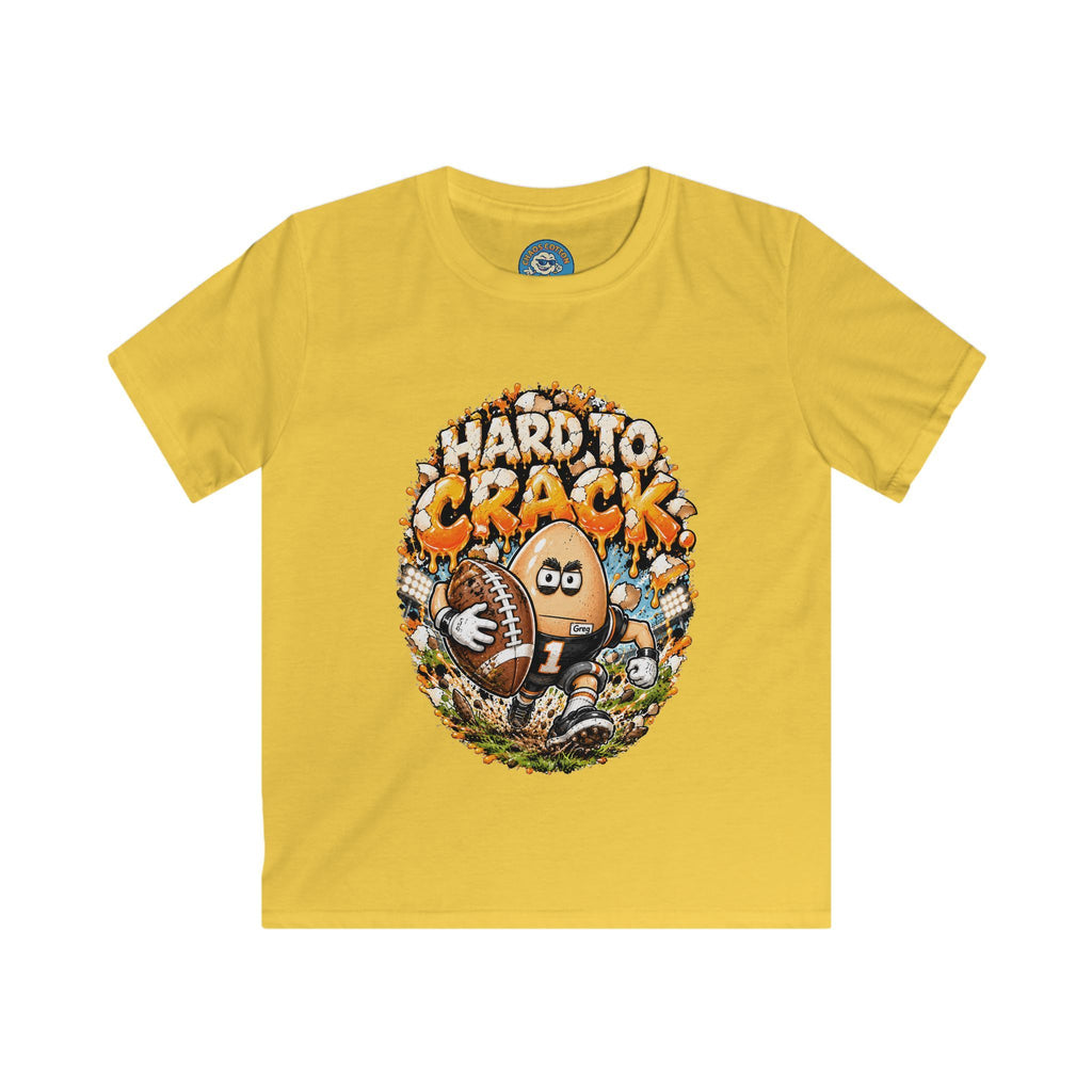 Greg the Egg "Hard to Crack" Football Kids T-Shirt