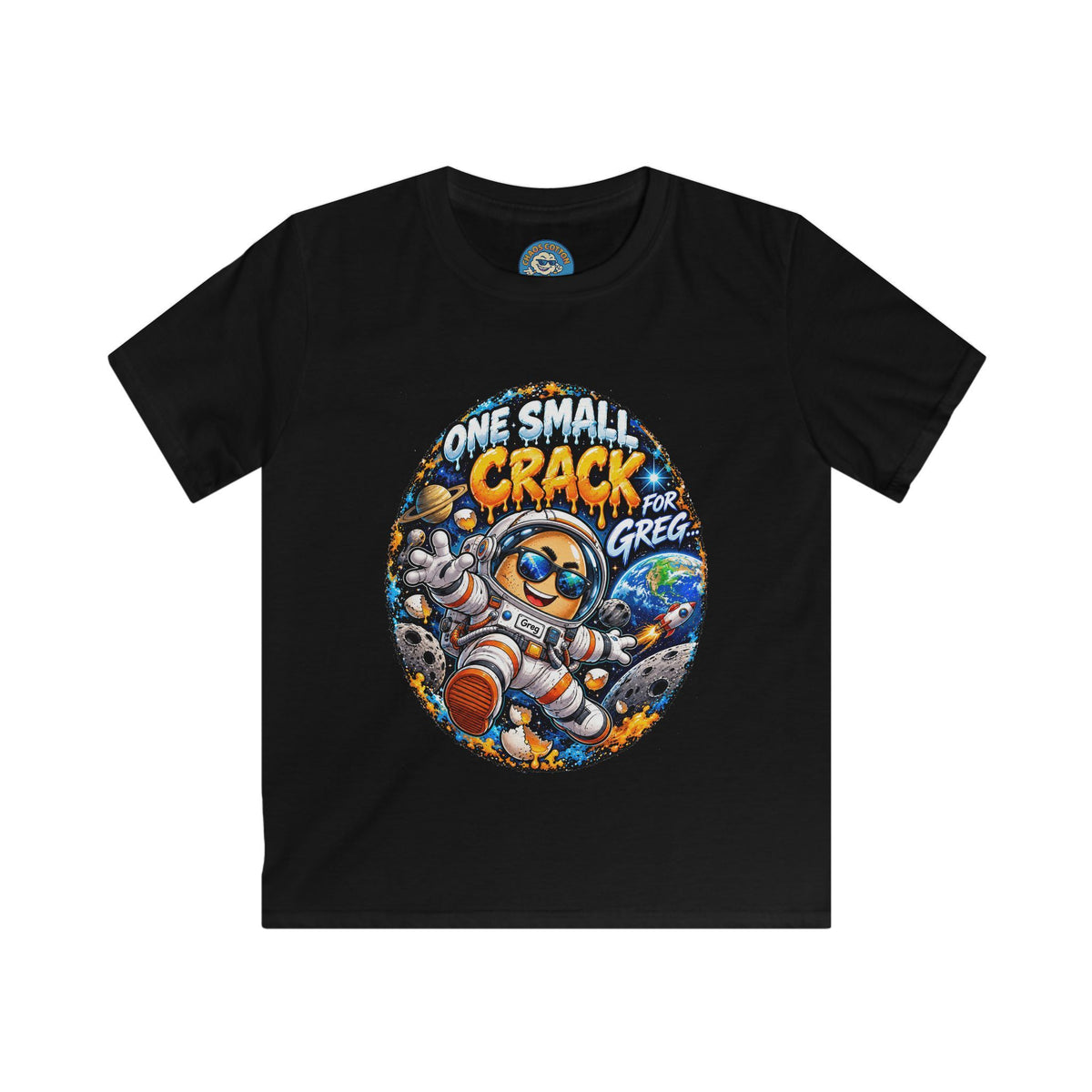 Greg the Egg "One Small Crack" Kids T-Shirt