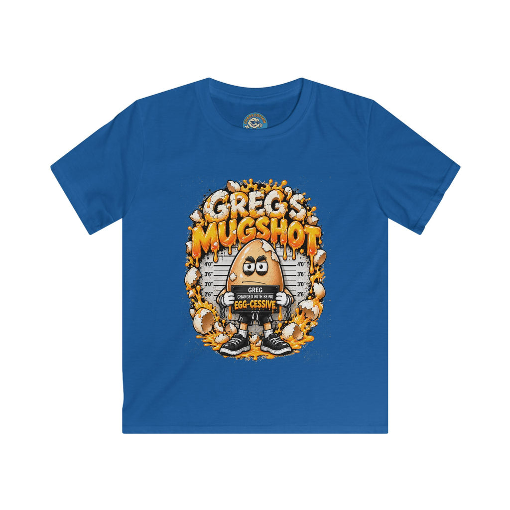 Greg the Egg "Greg's Mugshot" Kids T-Shirt