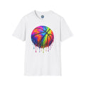 Rainbow Drip Basketball T-Shirt