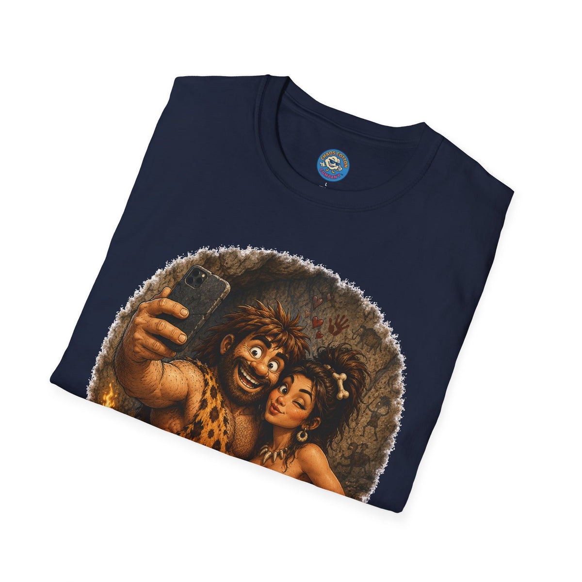 Caveman Couple Selfie T-Shirt