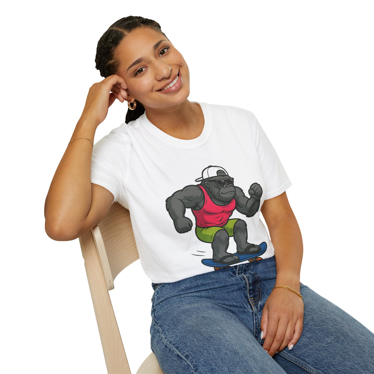 Skateboarding Gorilla T-Shirt