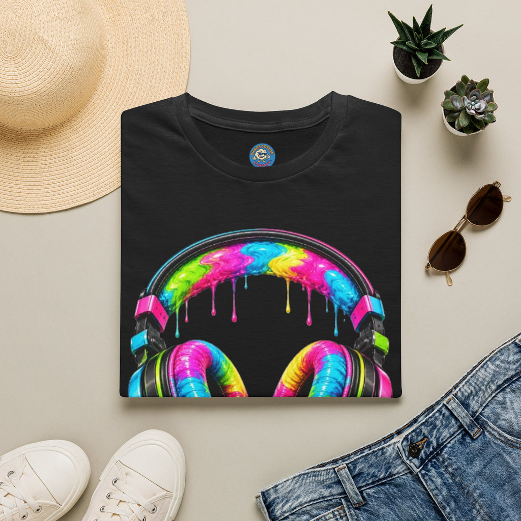 80's Neon Drip Headphones T-Shirt