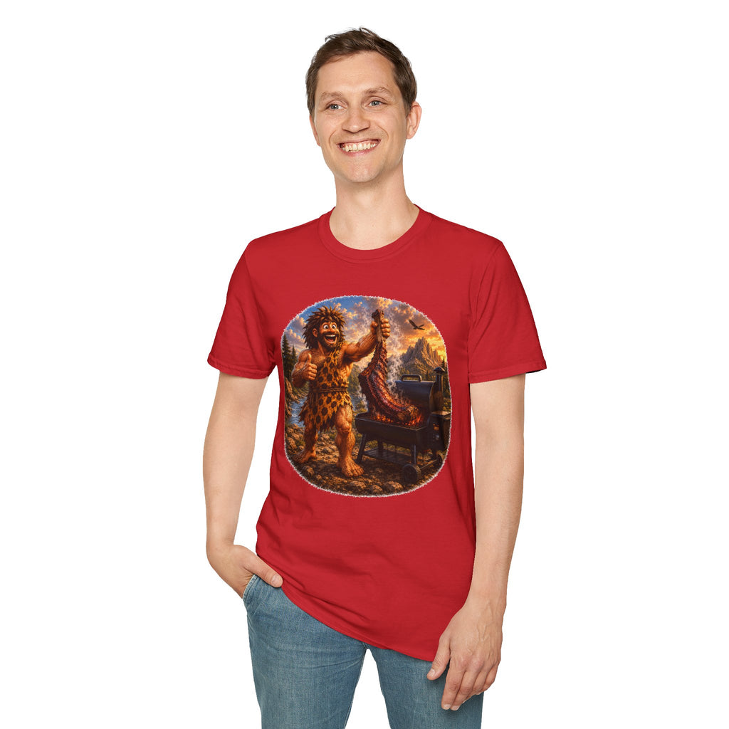 Caveman Grilling T-Shirt